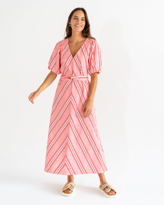 Geneva Dress - Candy Stripe