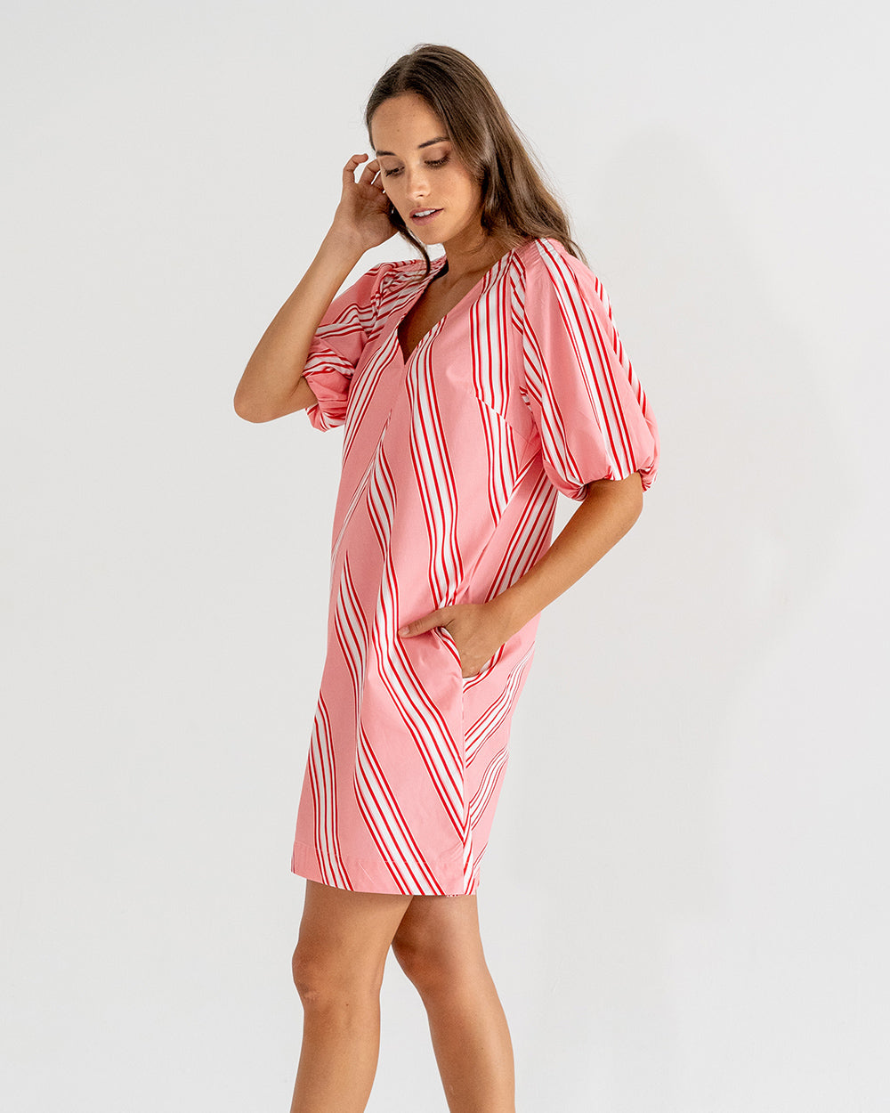 Geneva Mini Dress - Candy Stripe