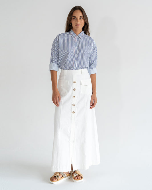 Hudson Maxi Skirt - White