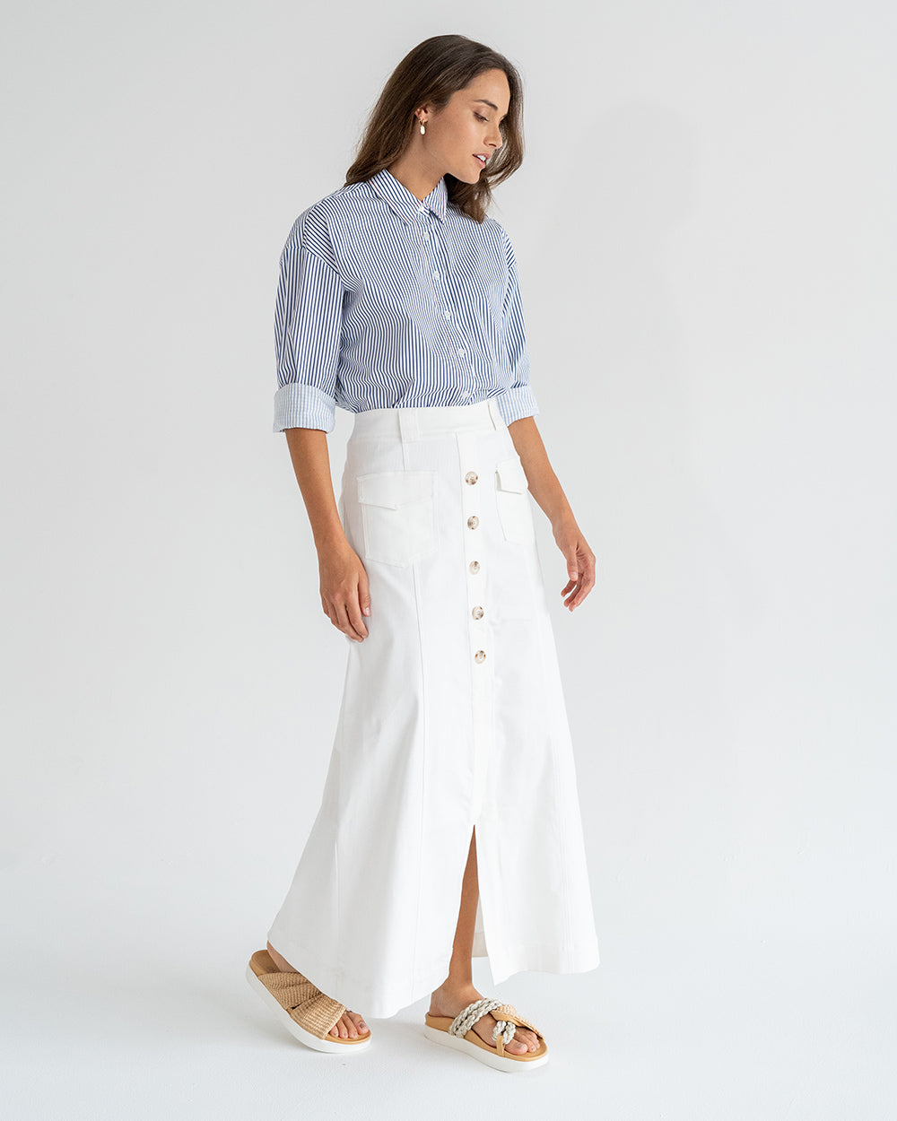 Hudson Maxi Skirt - White