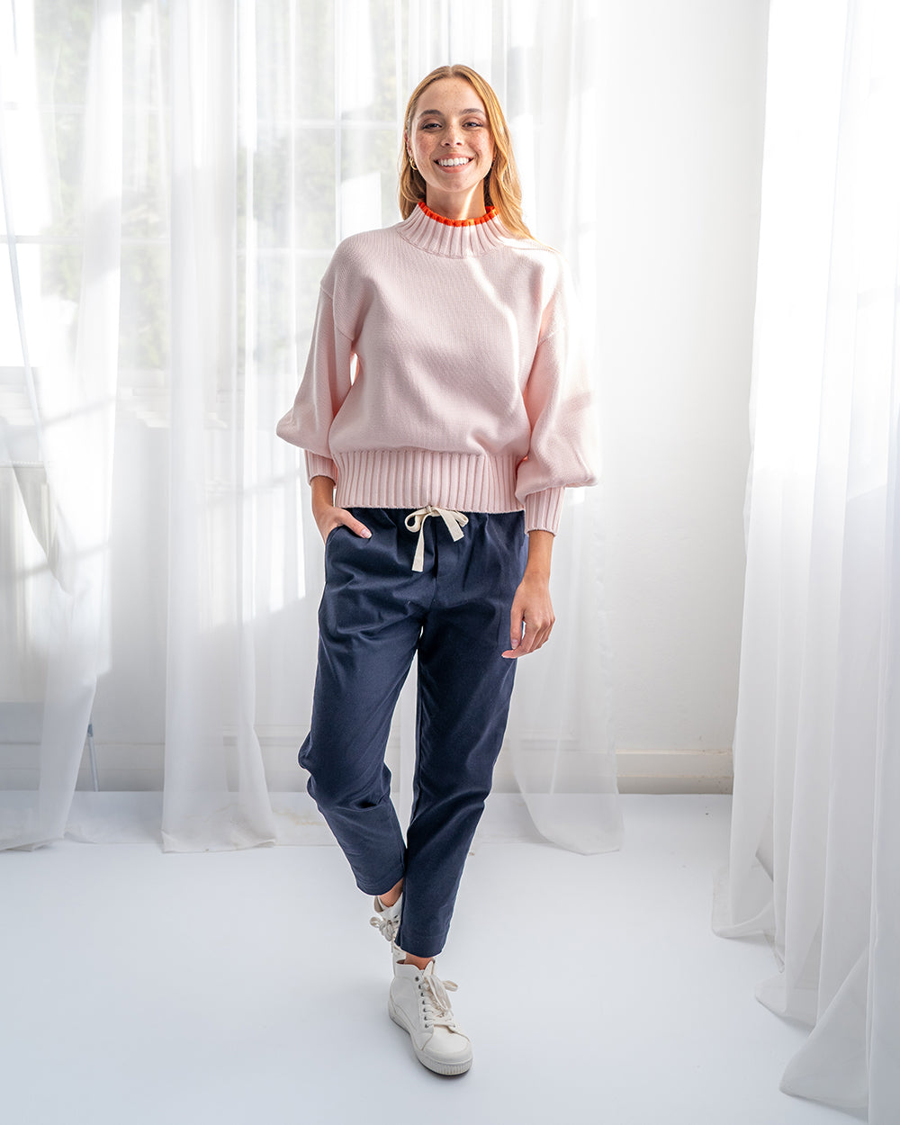 Montilla Knit - Blush/Red