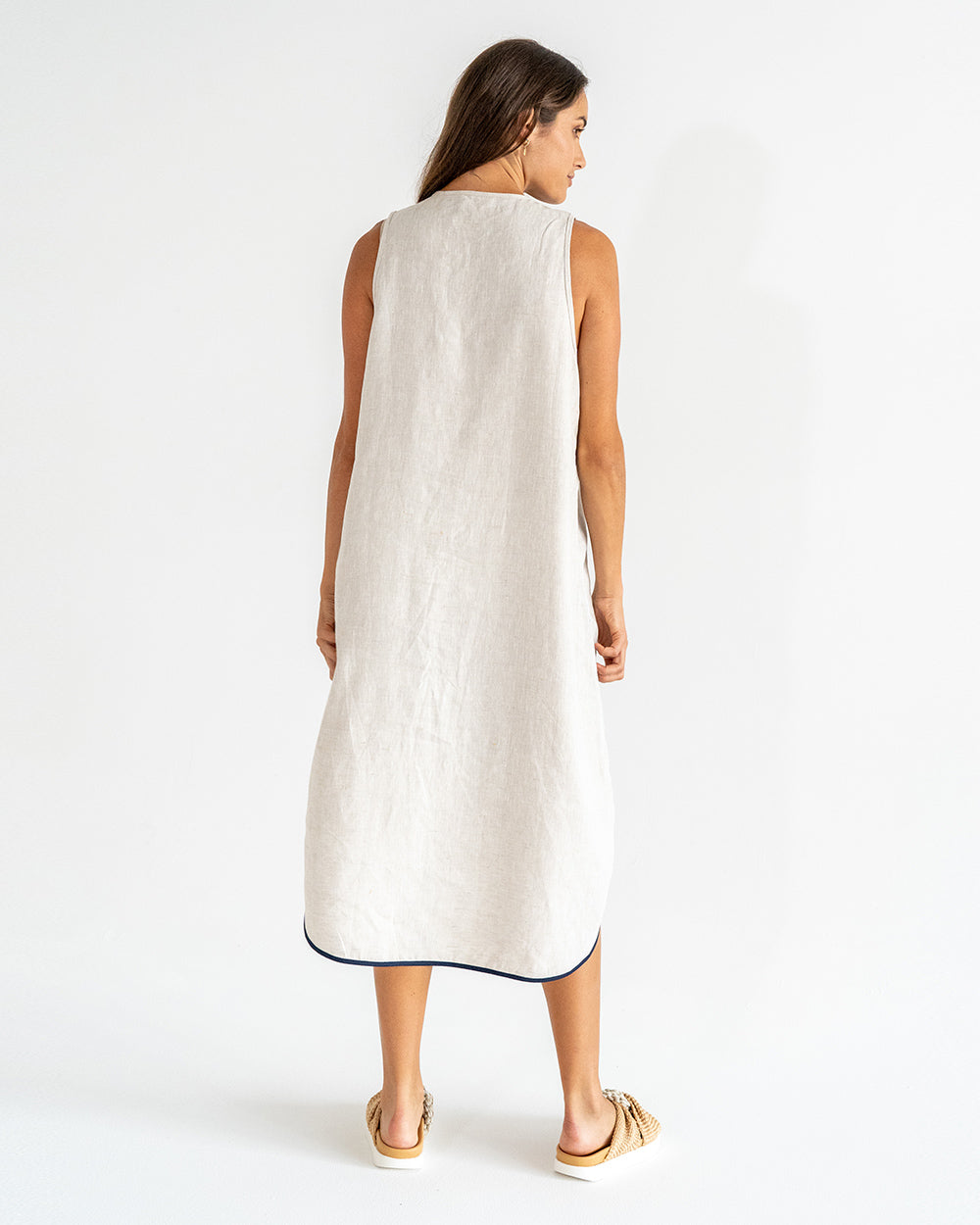 St Moritz Tank Dress - Natural