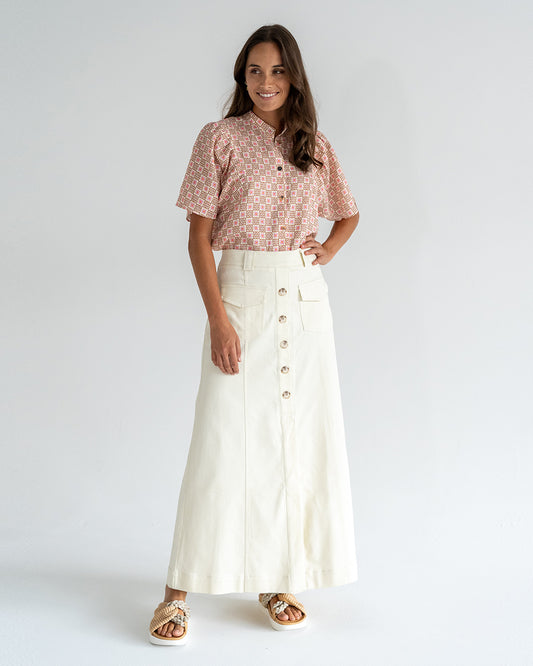 Hudson Maxi Skirt - Vanilla