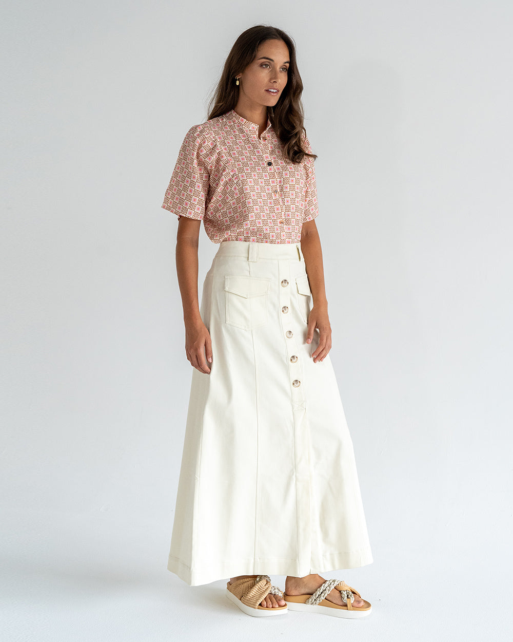 Hudson Maxi Skirt - Vanilla