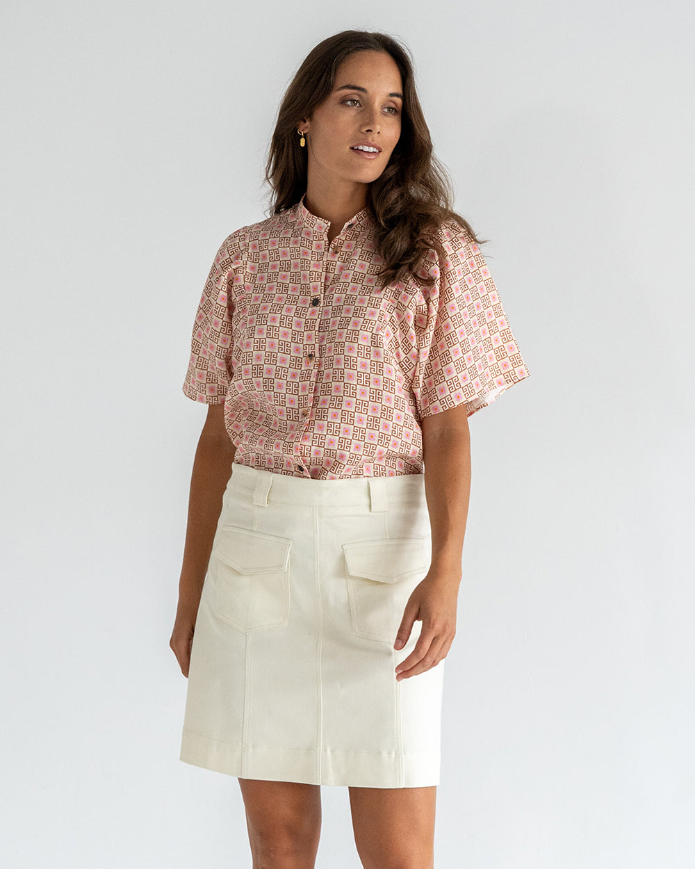 Lincoln Mini Skirt - Vanilla