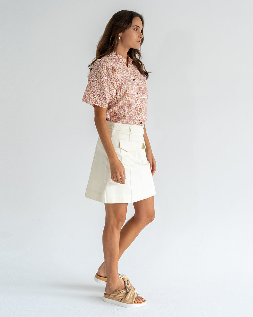 Lincoln Mini Skirt - Vanilla