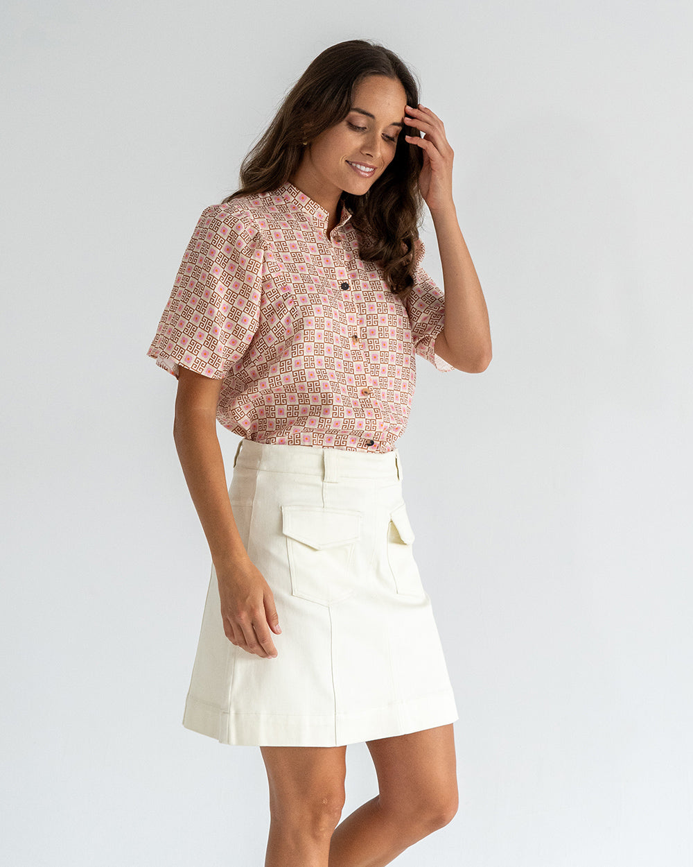 Lincoln Mini Skirt - Vanilla