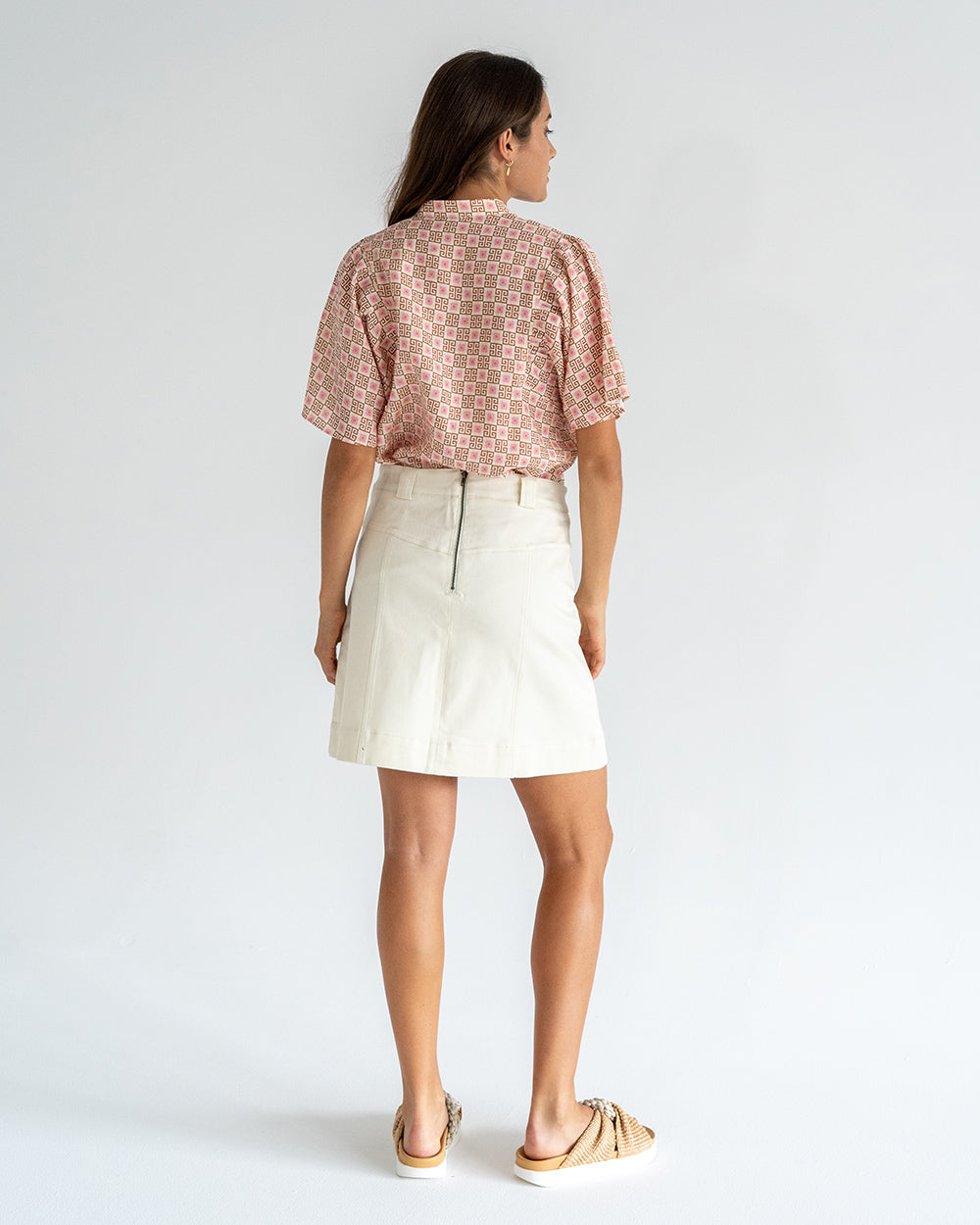 Lincoln Mini Skirt - Vanilla