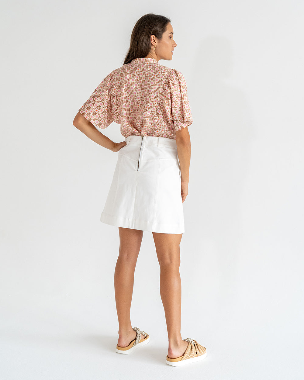 Lincoln Mini Skirt - White