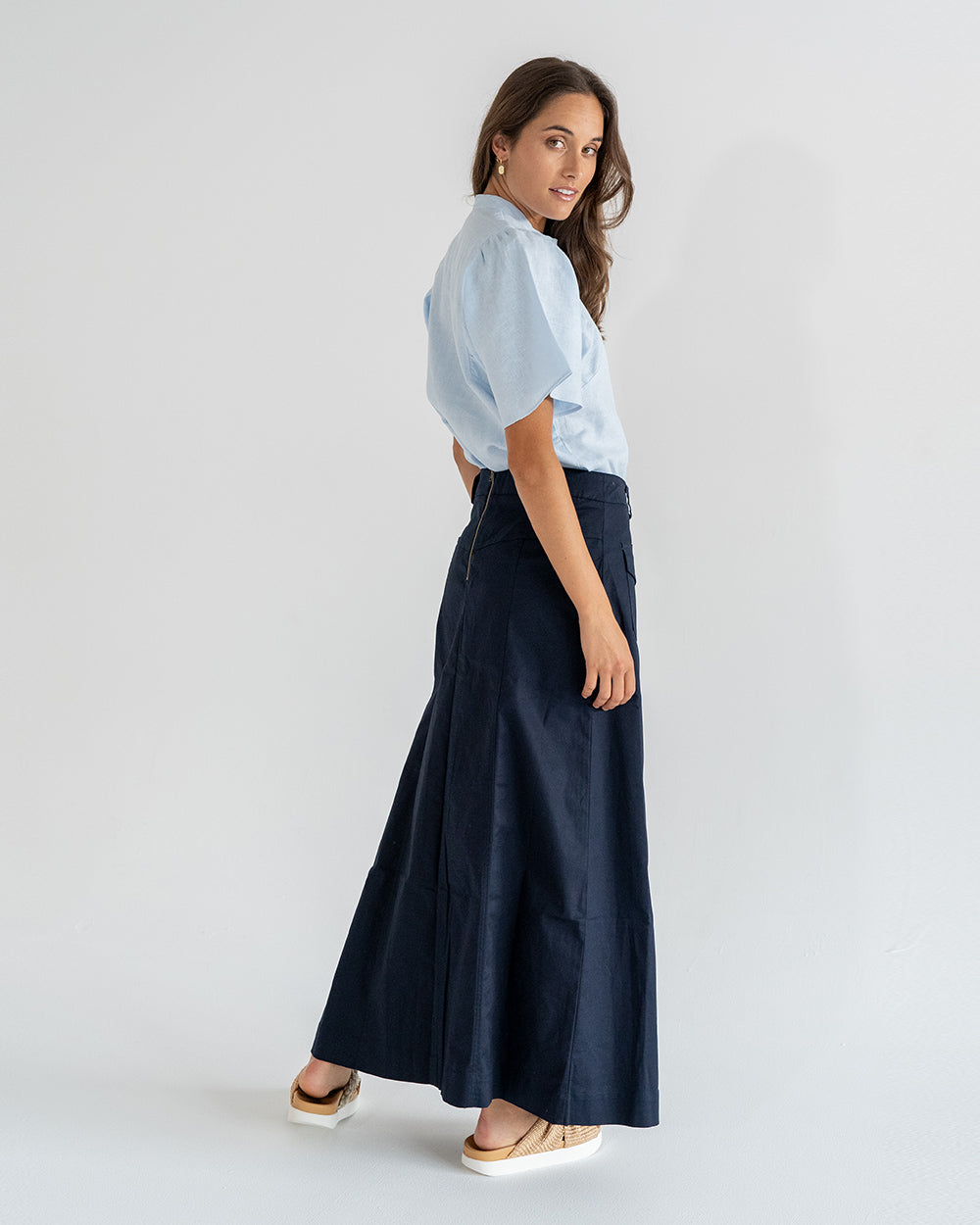 Hudson Maxi Skirt - Navy