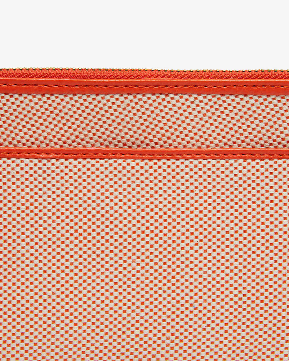 New York Coin Purse - Orange w/Canvas