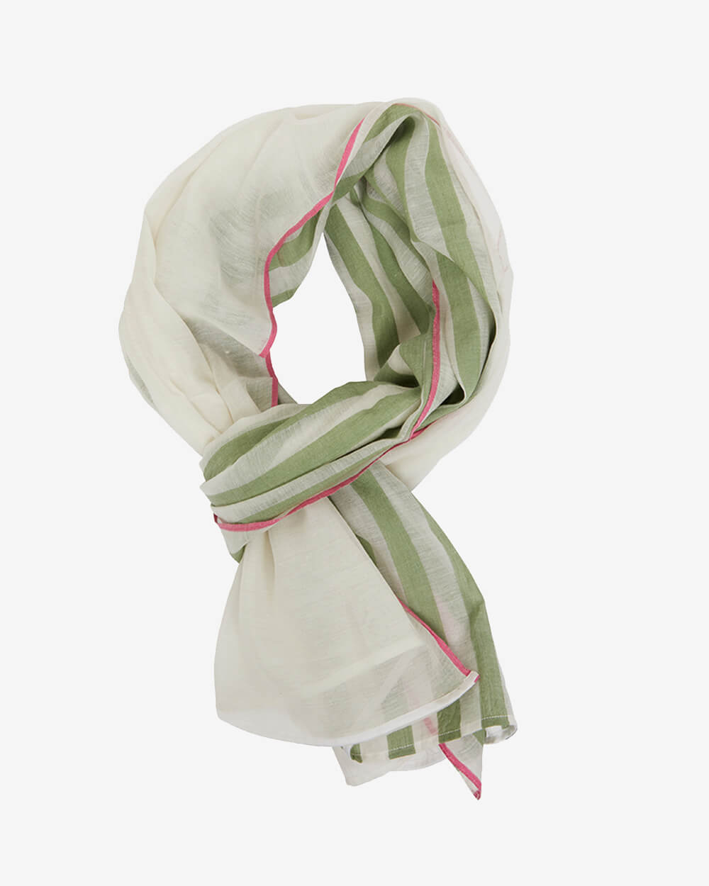 EK Scarf - Khaki Stripe